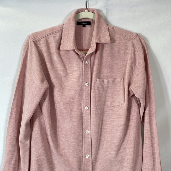 Vince Top Shirts Long Sleeve Polo Button Down Size S Casual Cotton EUC - Picture 3 of 9
